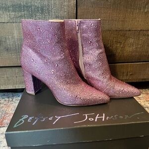 Betsey Johnson Cady Rhinestone Booties